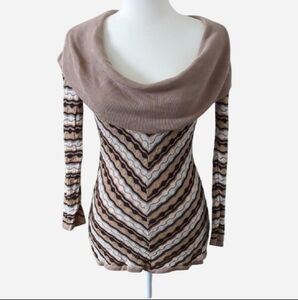 Boston Proper Cowl Neck Off The Shoulder Sweater Women's Sz XS